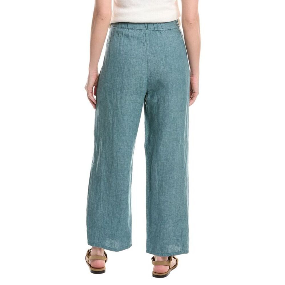 Eileen Fisher Womens Wide Ankle Pant, Blue - Picture 2 of 3